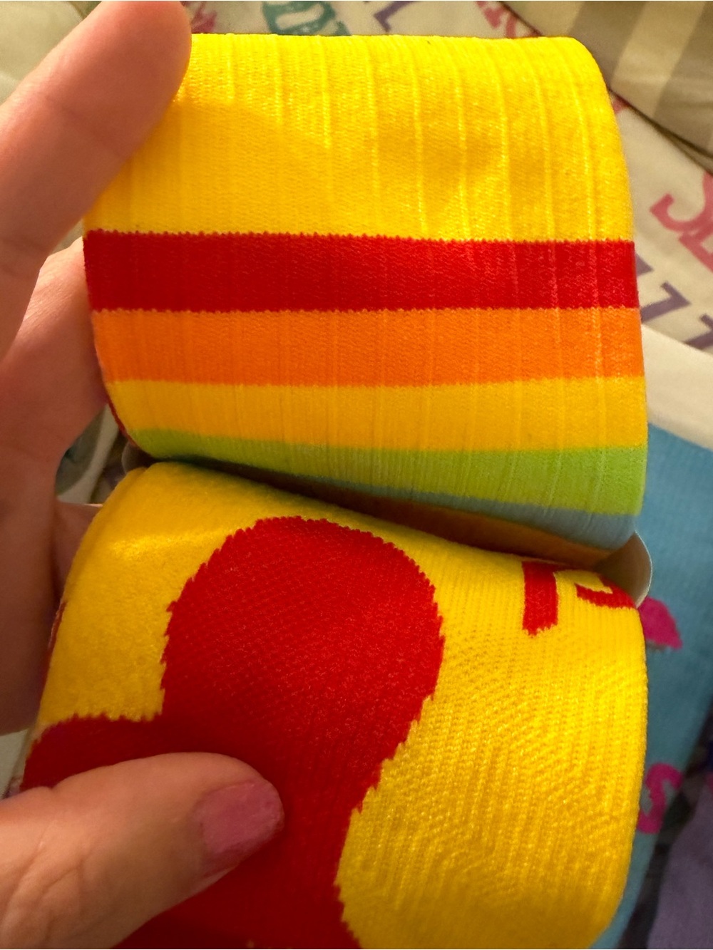 Pro Compression Smiley Compression Socks in Yellow - Picture 3 of 3